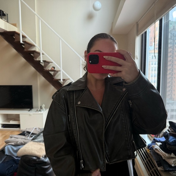 Zara Jackets & Blazers - Zara Leather Jacket